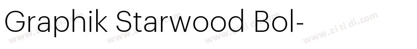 Graphik Starwood Bol字体转换